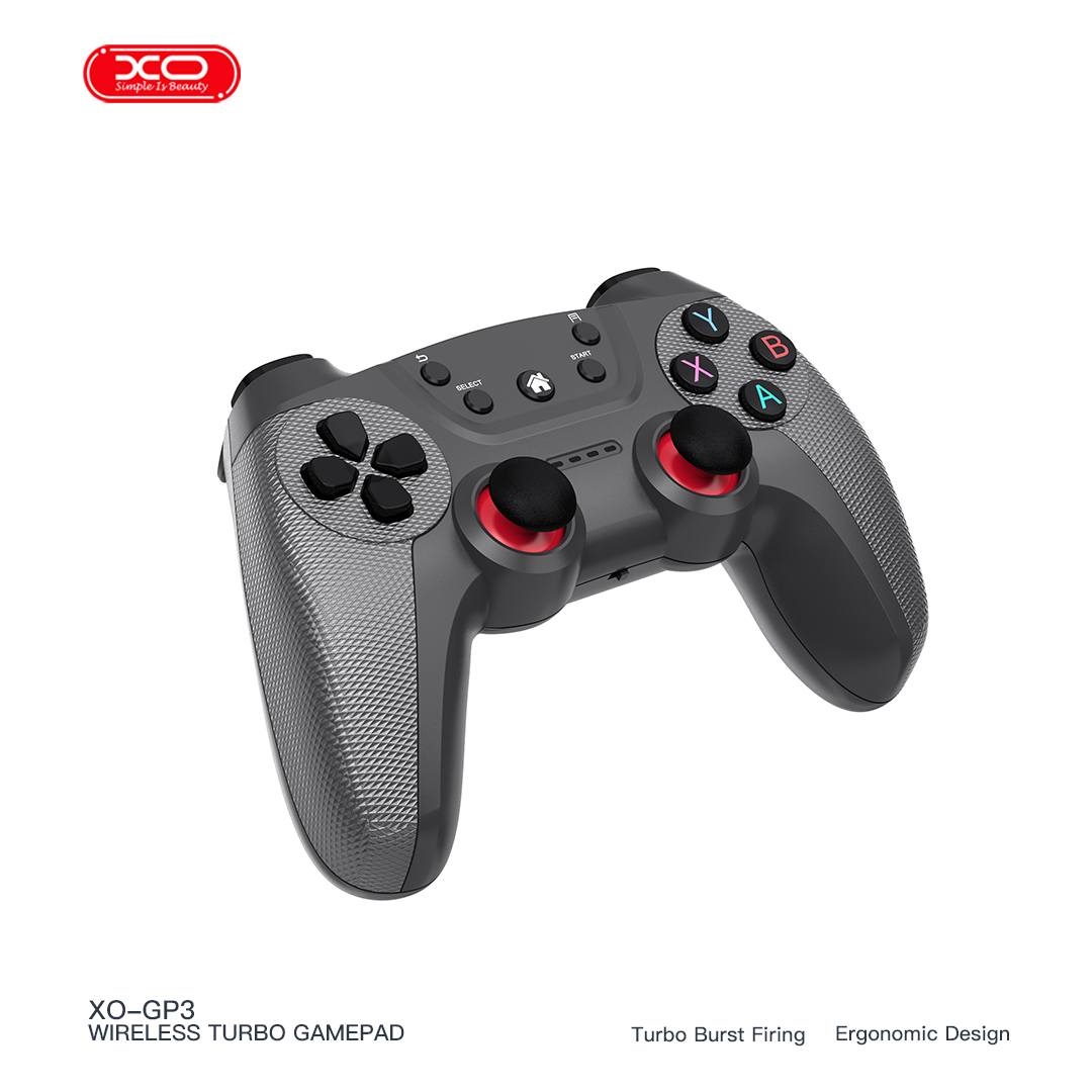 JOYSTICK GAMEPAD PARA PC XO-GP3 TURBO PLATEADO INALAMBRICO